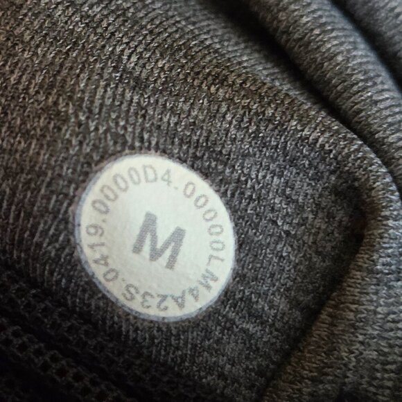 Lululemon Jacket Men's Medium Full Zip Active Hooded Gray Thermo Running Gym - Picture 15 of 15